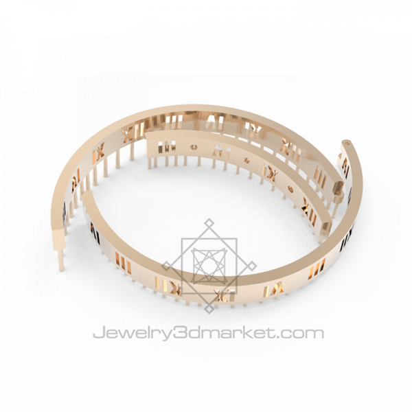 Bracelet Jewelry Model With Dlp Printer - Bracelet (600x600), Png Download