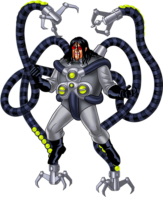 Doctor Octopus - Wall Decal: Spiderman - Ultimate Spiderman Peel & (549x660), Png Download