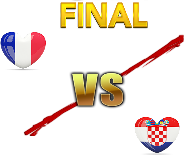 Fifa World Cup 2018 Final Match France Vs Croatia Png - World Cup Final 2018 France Vs Croatia (716x543), Png Download