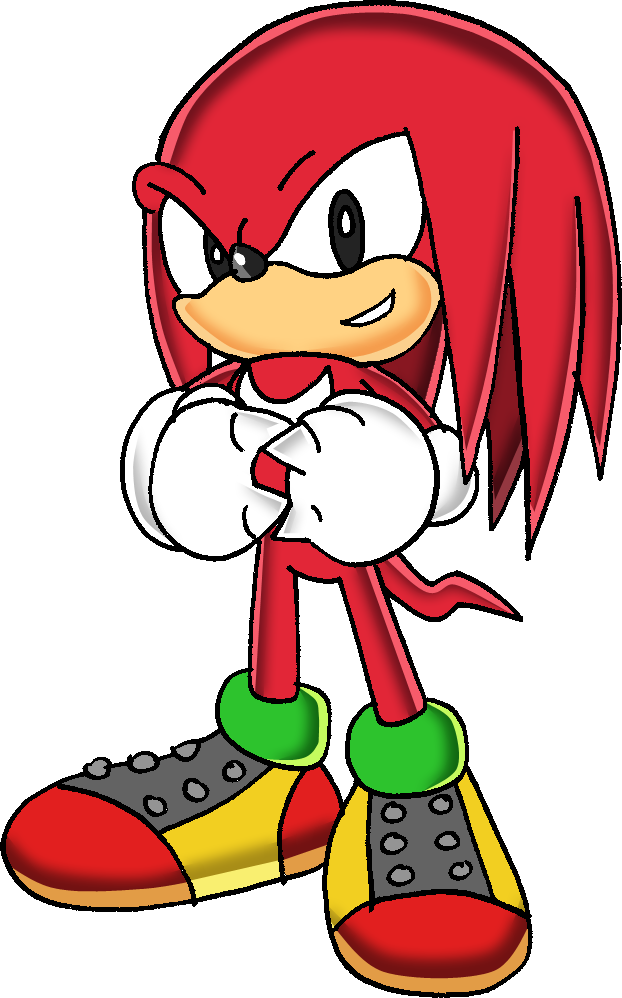 Classic Knuckles Png Banner Stock - Classic Knuckles The Echidna (622x998), Png Download