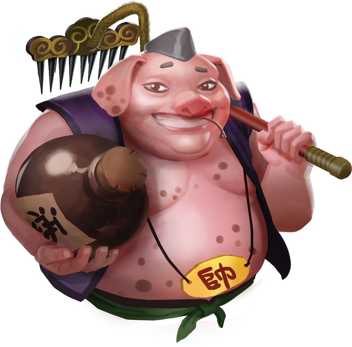 One Of My Favorite Character Zhu Bajie - Character (1200x1200), Png Download