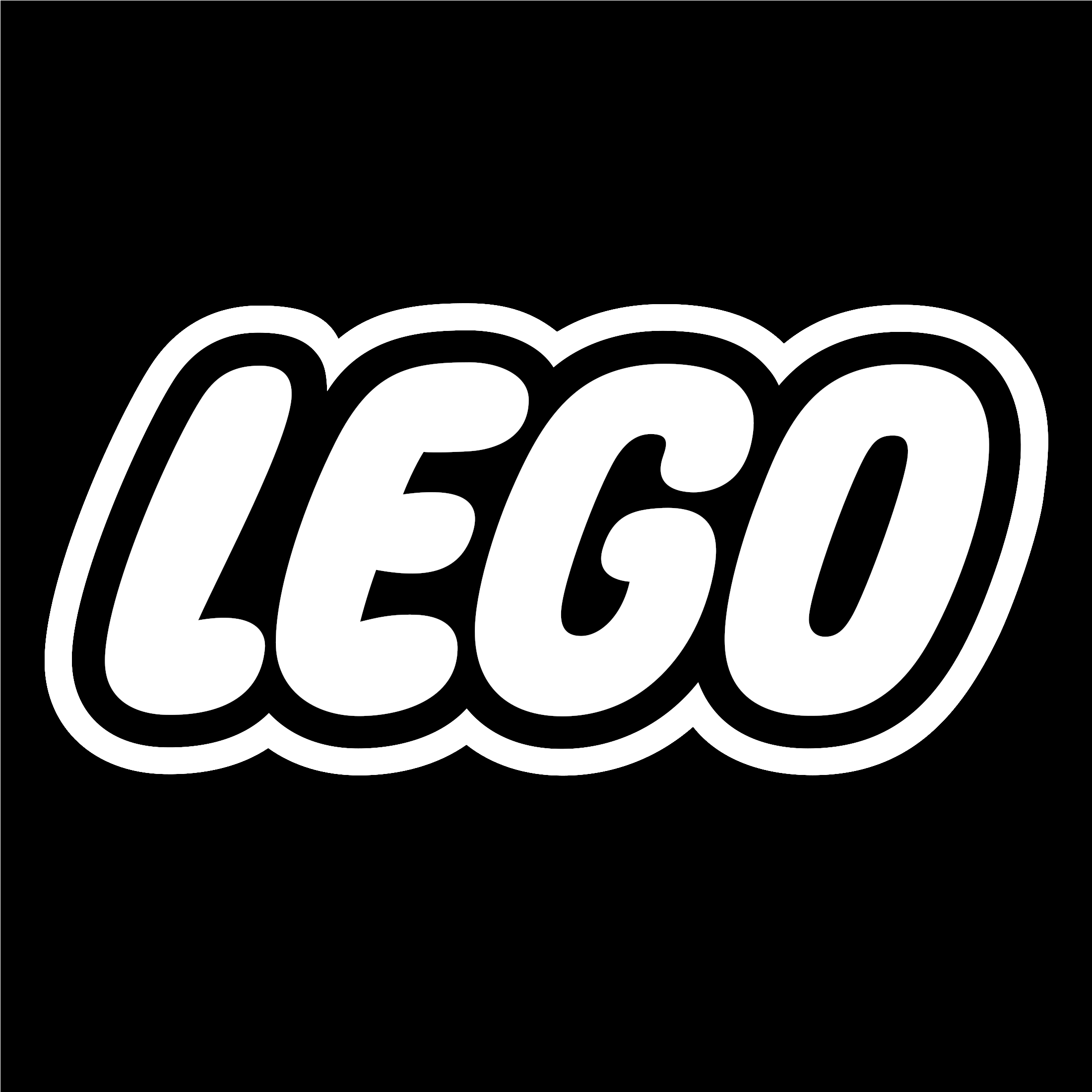 Lego Logo Png Transparent - Lego Logo Black And White (2400x2400), Png Download