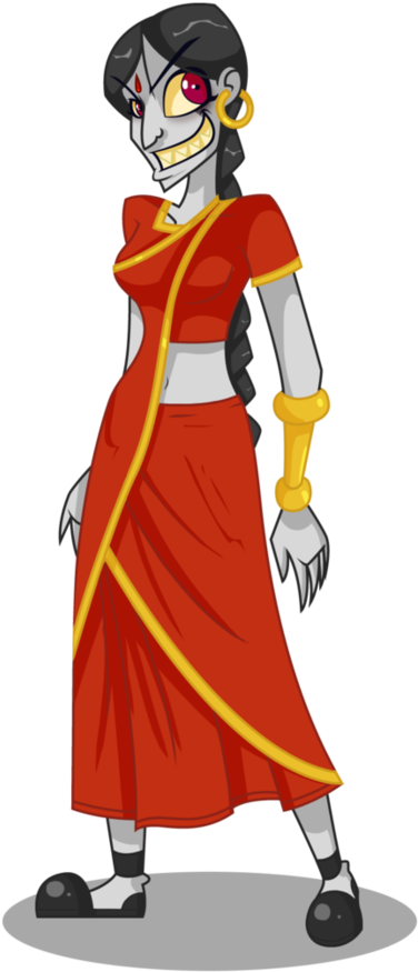 Durga Drawing Animated Clip Transparent Download - Drawing (784x1020), Png Download