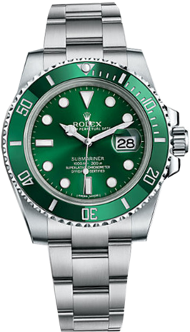 Green Dial Rolex Watch (916x1024), Png Download
