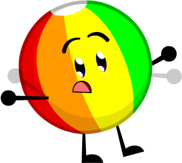 Beach Ball Current - Object Trek Beach Ball (369x360), Png Download