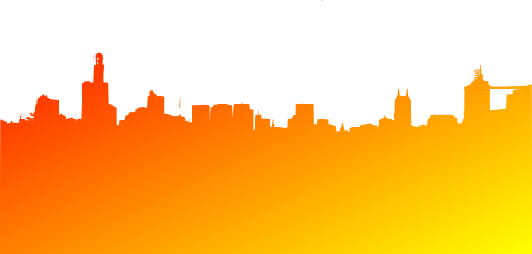 Orange Yellow Red Skyline Clip Art At Clker - Molotov Cocktail Piano / Mcp Performs Troye Sivan: (600x287), Png Download