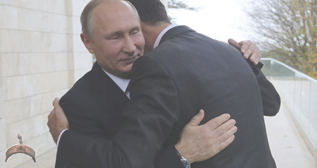 Putin Assad - Bashar Al Assad (620x330), Png Download