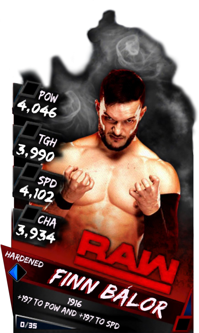 Supercard Finnbalor Legendary Fusion 6359 Finnbalor - Wwe Supercard Hardened Finn Balor (733x1158), Png Download