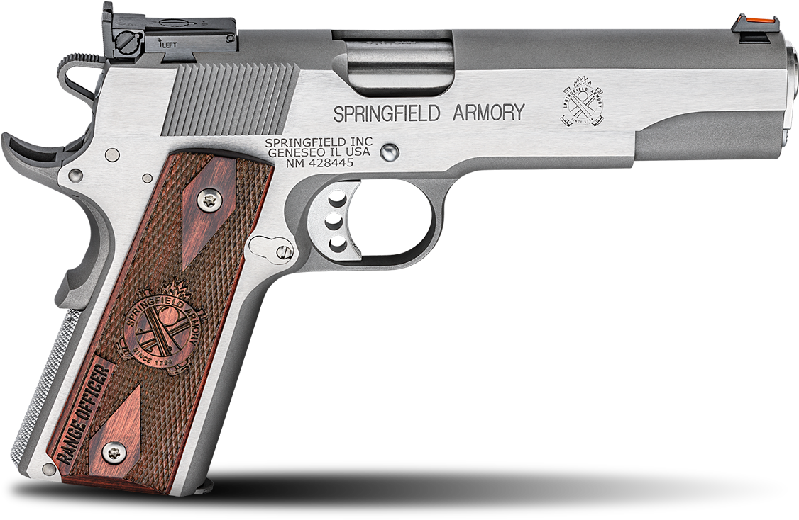 Graphic 1911 Drawing M9 Pistol - Springfield Armory Range Officer (1200x782), Png Download