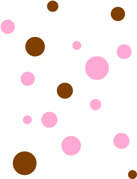 Brown Amp Pink Polka Dots Clip Art - Clip Art (462x599), Png Download