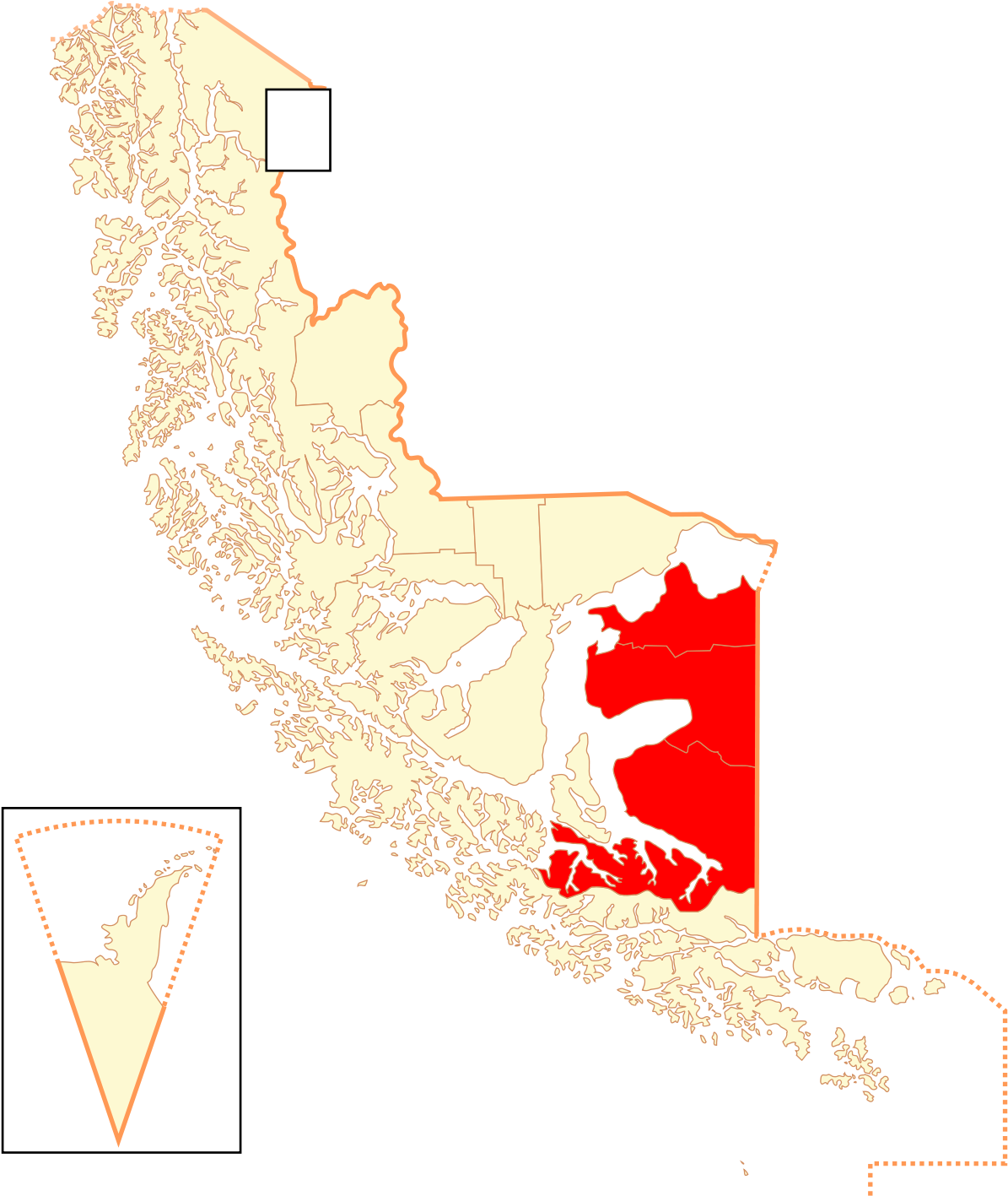 Tierra Del Fuego Ubicacion (1200x1425), Png Download