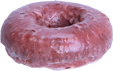 Red Velvet Cake Donut (430x355), Png Download