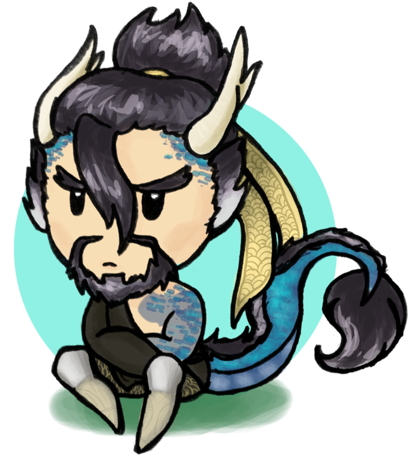 Collection Of Free Hanzo Drawing Dragon Download On - Dragon Hanzo (812x983), Png Download