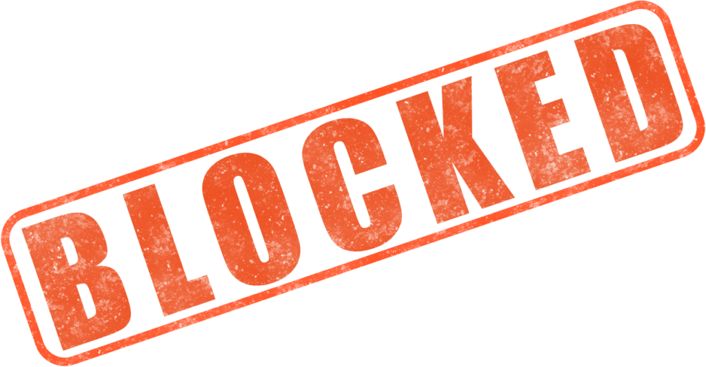And You Do Not Know What "blocked" Is - Blocked Png (1024x533), Png Download
