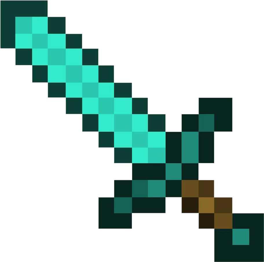 Sword Minecraft - Minecraft Sword (1000x1000), Png Download