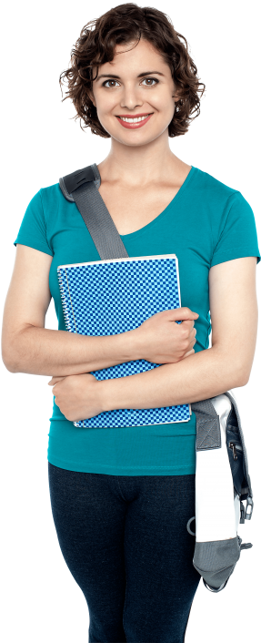 Free Png Young Girl Student Png Images Transparent Woman Student Png