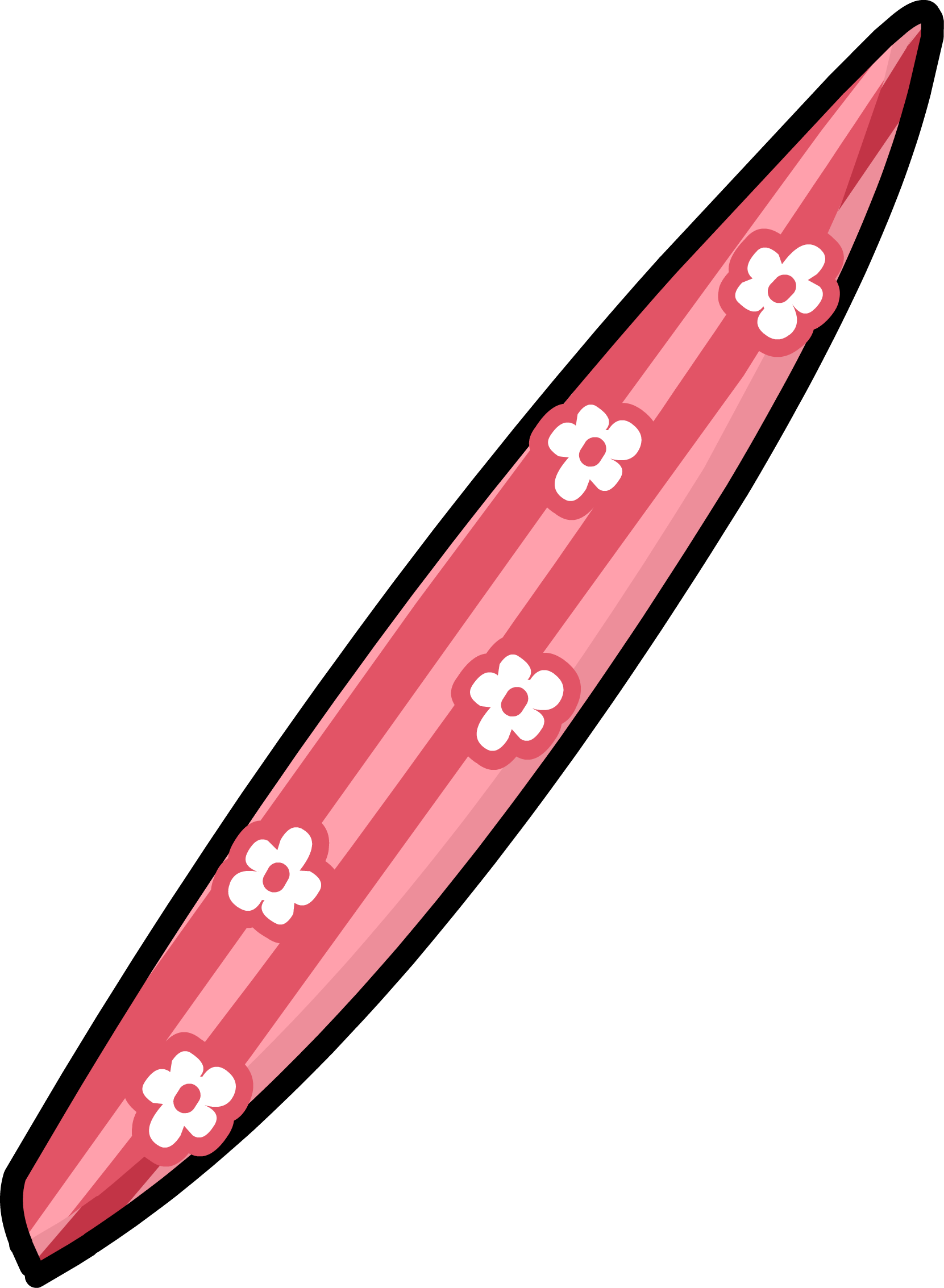 Daisy Surfboard - Club Penguin Surfboard (1661x2267), Png Download