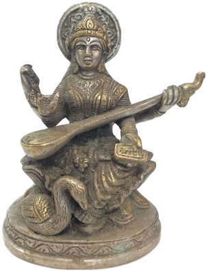 Old Saraswati Wby - Saraswati (360x480), Png Download