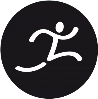 So Sportsicon Athletics Reversed Circle - Sports Icon Circle Black (582x450), Png Download
