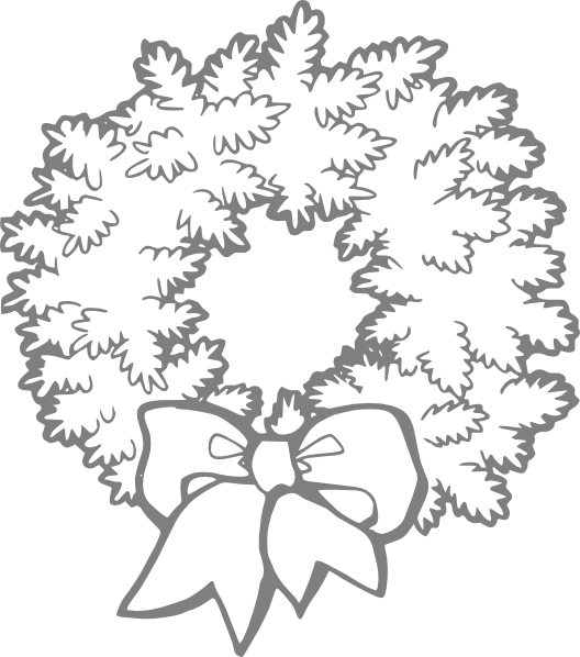Wreath 3 (528x598), Png Download