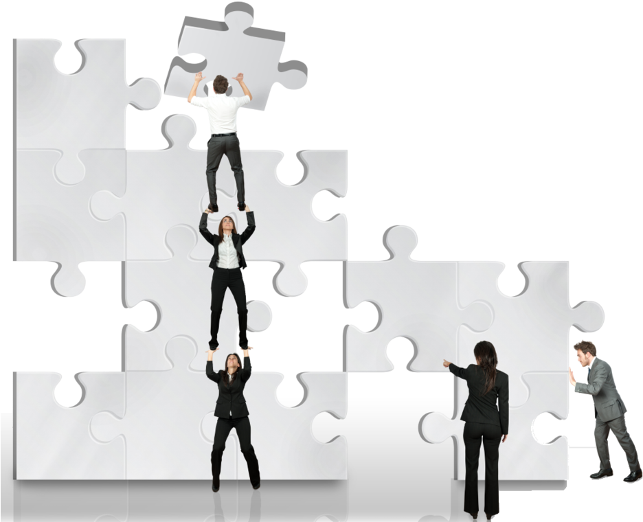 Partnership Puzzle - Surround Yourself With People That Force You (1000x795), Png Download