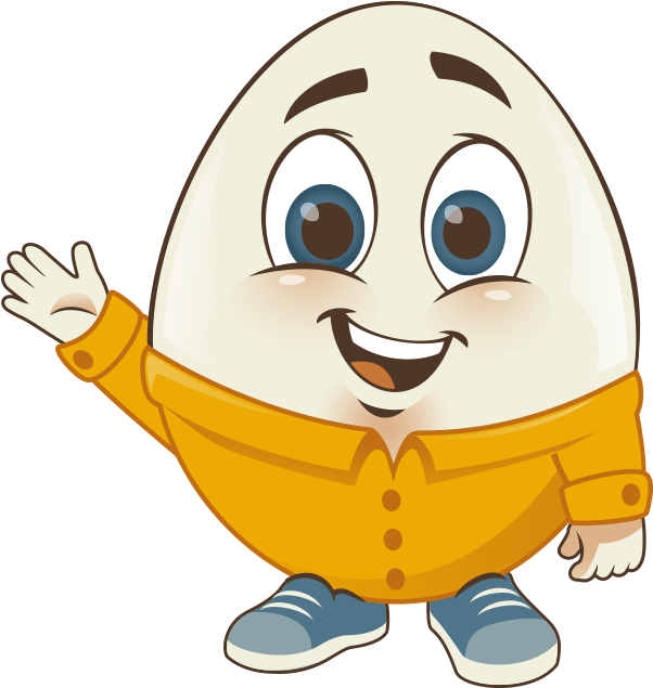 Albert's Here To Help Get Your Kids Eggcited About - Cartoon Egg Png (625x735), Png Download