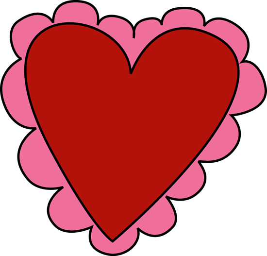 Pink And Red Valentineu0026 - Valentines Day Heart Clipart (550x527), Png Download