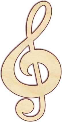 Treble Clef (433x433), Png Download