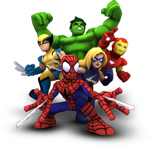 Lets Group For A Selfie - Super Hero Squad Png (532x502), Png Download