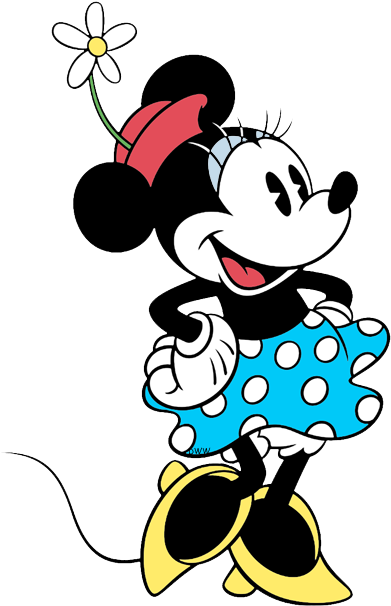 Minnie Mouse Clipart Hands - Old Minnie Mouse Drawing (400x621), Png Download