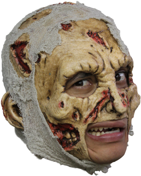 Chinless Zombie Deluxe Mask - Horror Zombie Deluxe Latex Mask With Teeth (415x415), Png Download