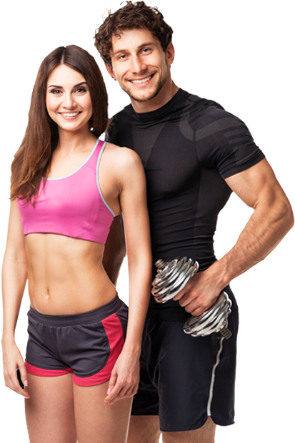 Couple Fitness Png (432x620), Png Download
