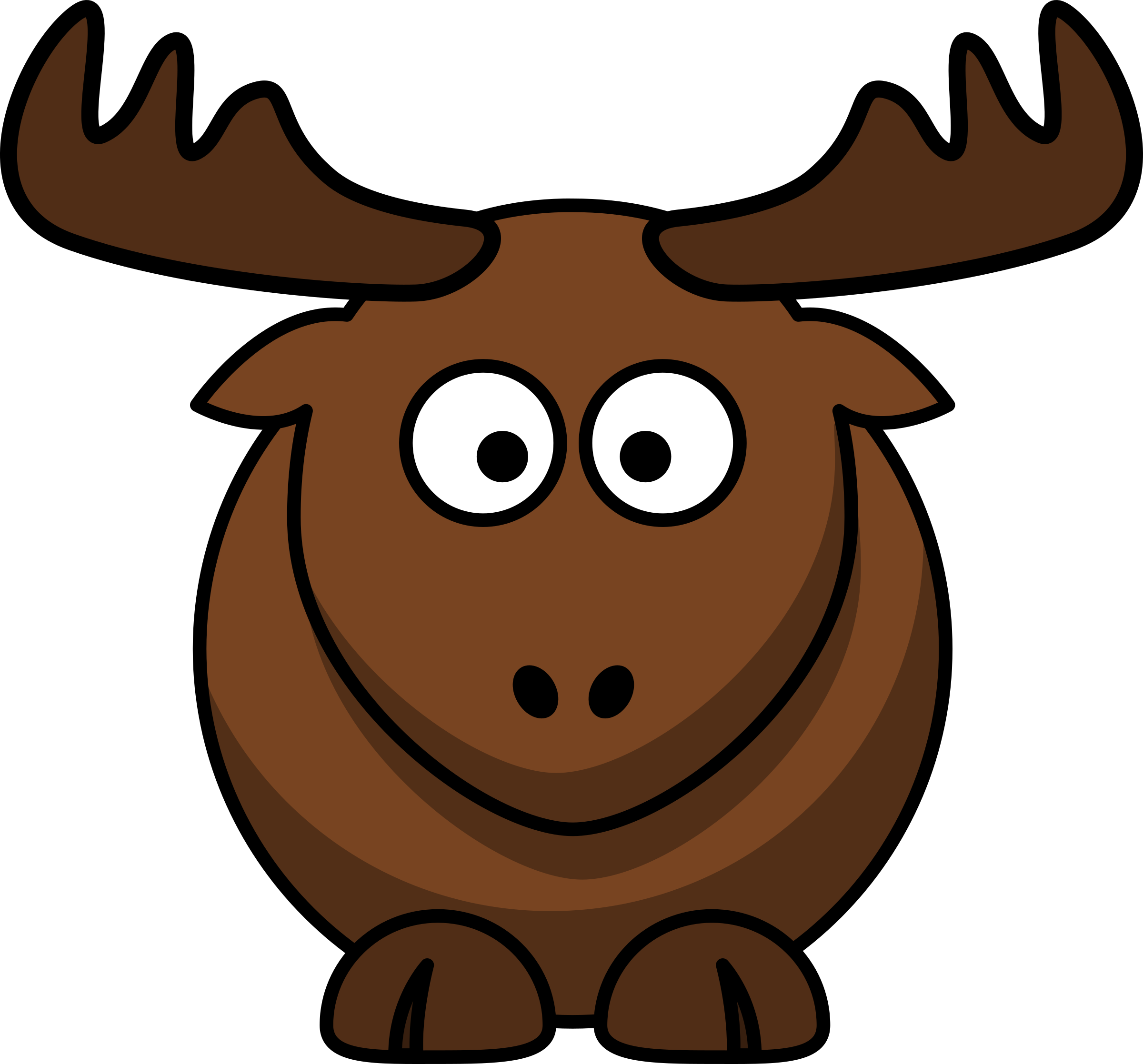 Horn Clipart Madness - Elk Clipart (800x745), Png Download