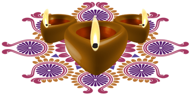 Candle And Flowers Diwali - Diwwali Deep Png (400x400), Png Download