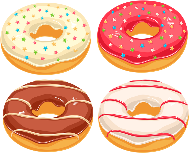 Food Clipart Donut - Clip Art Junk Food (800x646), Png Download