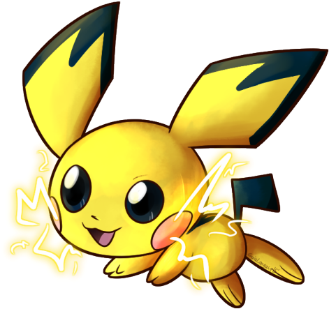 Oooo Here's My Entry For The Supersmashartists - Pichu Deviantart (500x481), Png Download