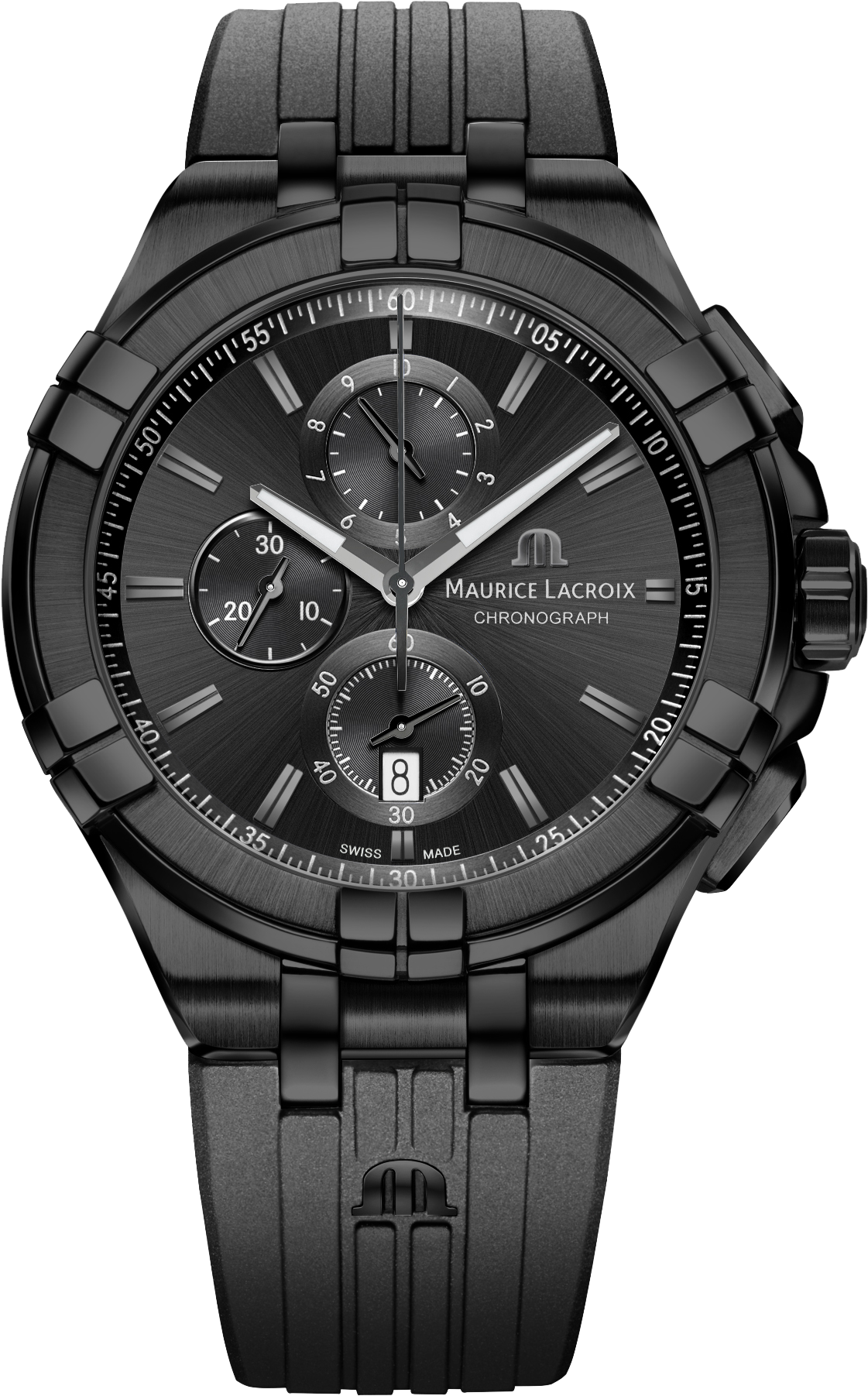 Maurice Lacroix Aikon Chronograph - Ai1018 Pvb01 333 1 (1428x1898), Png Download