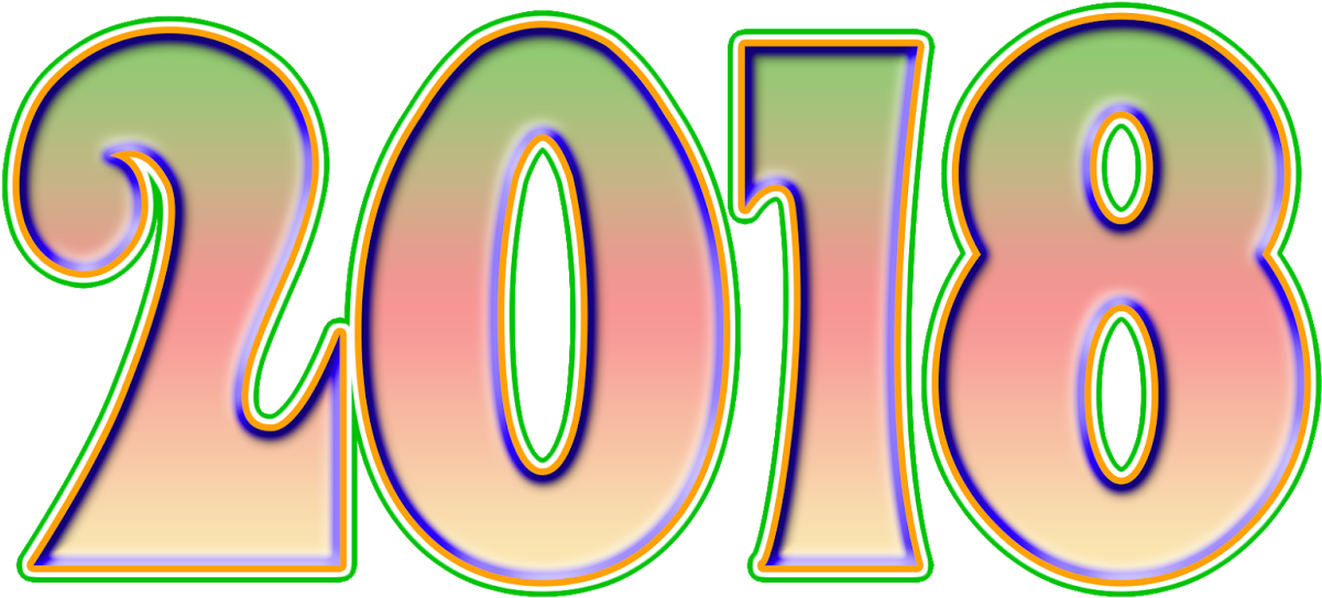 Two Line Shayari 2018 3d Hd In Hindi Image - Happy New Year 2018 4k (1600x914), Png Download