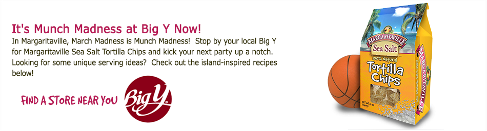 Margaritaville Tortilla Chips & Dip - Big Y (950x256), Png Download