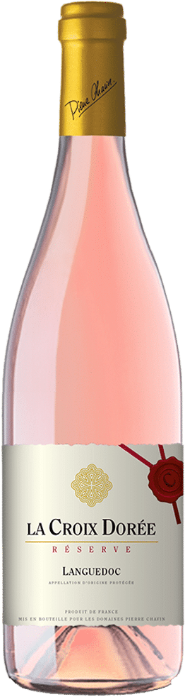 La Croix Dorée Rosé - Glass Bottle (760x1000), Png Download