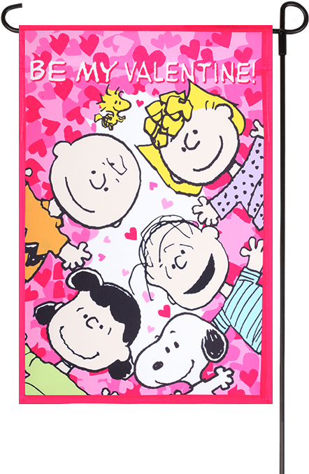 Text Clipart Snoopy Woodstock Charlie Brown Peanuts - False Snoopy And The Peanuts Gang ~ Be My Valentine (442x678), Png Download