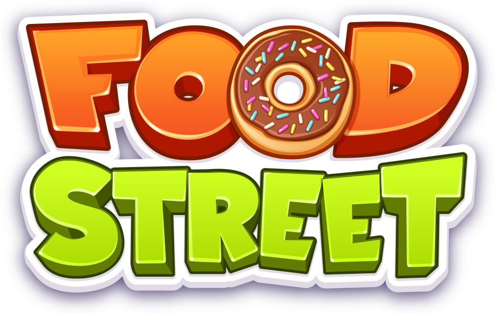 Food Street Logo Transparent Large - Logo For Street Food (1054x669), Png Download