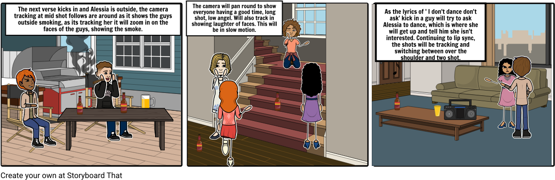 Alessa Cara Here Storyboard - Cartoon (1164x385), Png Download