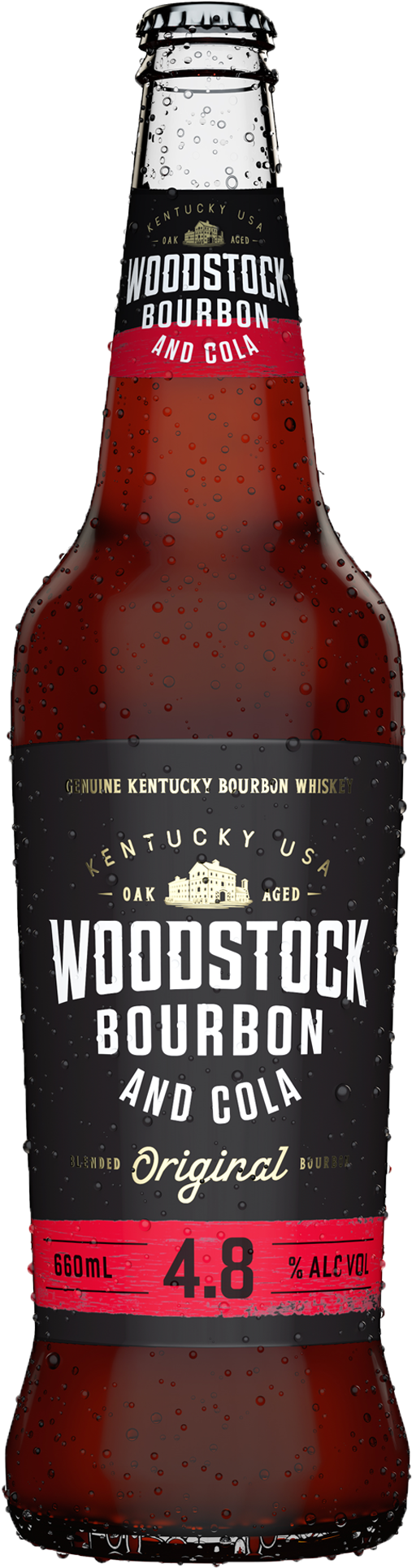 Woodstock Bourbon & Cola 660ml Bottle (1600x2000), Png Download