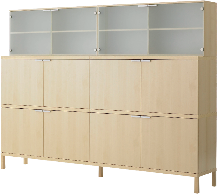 Open Upper Shelving - Sideboard (1001x1001), Png Download