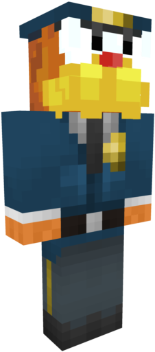Gaturro-policia - Skin De Policia En Minecraft (640x640), Png Download
