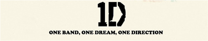 One Direction (700x241), Png Download