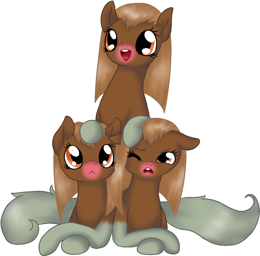 Katze Des Grauens, Dugtrio, Pokémon, Ponified, Safe, - Cartoon (924x1020), Png Download