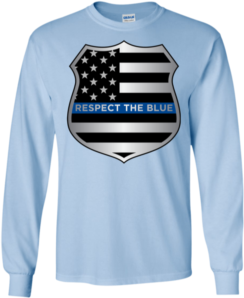 Respect The Blue Guys Long Sleeve T Shirt - Fog T-shirt Hoodies (600x600), Png Download