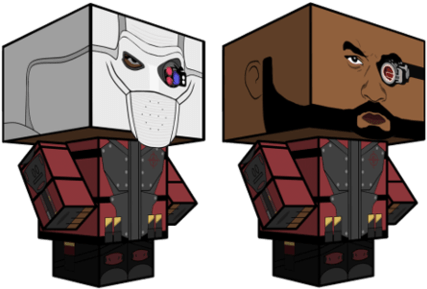 Click To See Printable Version Of Deadshot Paper Toy - Paper Model (480x480), Png Download